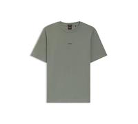 BOSS Orange T-Shirt Herren Regular Fit Kurzarm Rundhals Baumwolle grau, S
