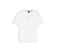 BOSS T-Shirt aus Stretch-Baumwolle mit Kontrast-Logo - Style TChup, 50473278 Weiß XS