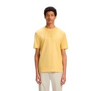 BOSS T-Shirt aus Stretch-Baumwolle mit Kontrast-Logo - Style TChup, 50473278 Gelb XL