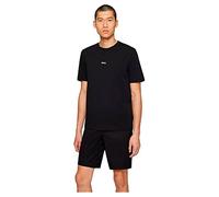BOSS Relaxed-Fit T-Shirt aus Stretch-Baumwolle mit Logo-Print - Style TChup, 50473278 Schwarz XS