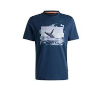 BOSS T-Shirt aus Baumwoll-Jersey mit Foto-Print - Style Te_Dunetrace, 50539187 Blau L