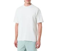 BOSS Orange Relaxed Fit T-Shirt mit Label-Detail in Hellblau, Größe L