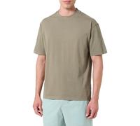 BOSS Orange T-Shirt Herren Regular Fit Kurzarm Rundhals Baumwolle grün, M