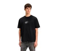 BOSS Relaxed-Fit T-Shirt aus Baumwolle mit Logo-Artwork - Style Te_voyage, 50546370 Schwarz XXL