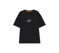 BOSS Relaxed-Fit T-Shirt aus Baumwolle mit Logo-Artwork - Style Te_voyage, 50546370 Schwarz S