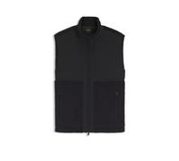 BOSS Teddy-Fleece-Weste mit Kontrast-Einsätzen und Logo - Style SW_Sveedy, 50574219 Schwarz L