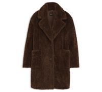 BOSS Teddy-Mantel mit verstellbarem Kragen - Style C_Catedy, 50548583 Dunkelbraun 32