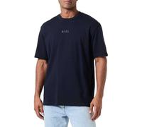 Hugo Boss T-Shirt Tee 10 Regular Fit Rundhals Dunkelblau Baumwolle L