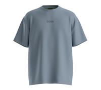 BOSS Green Relaxed Fit T-Shirt aus reiner Baumwolle in Rauchblau, Größe XXL