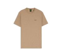 BOSS T-Shirt aus Stretch-Baumwolle mit Kontrast-Logo - Style Tee, 50506373 Beige XXL