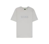 BOSS T-Shirt aus Baumwoll-Jersey mit doppeltem Logo-Artwork - Style Tee DropNeedle, 50531271 Hellgrau XXXL