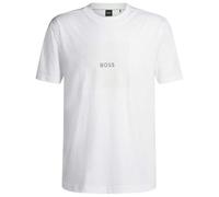 BOSS Tee Logo Rib 10270342 01 Shirt White100 XS