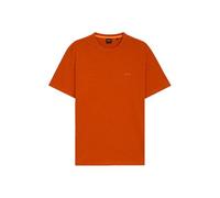 T-Shirt BOSS ORANGE "Tegood", Herren, Gr. S, orange (open orange842), Single Jersey, Obermaterial: 100% Baumwolle, regular fit normal, Rundhals, eingesetzt eingefasste Kante, Shirts T-Shirt, Rundhalsa