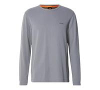 Langarmshirt BOSS ORANGE "Tempesto", Jungen, Gr. XL, open grau070, Single Jersey, Obermaterial: 82% Baumwolle, 12% Polyamid, 6% Elasthan, regular fit normal, Rundhals, Shirts Langarmshirt, mit BOSS-St