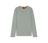Langarmshirt BOSS ORANGE "Tempesto", Herren, Gr. S, open grün351, Single Jersey, Obermaterial: 82% Baumwolle, 12% Polyamid, 6% Elasthan, casual, regular fit hüftlang, Rundhals, Langarm, Shirts, mit BO
