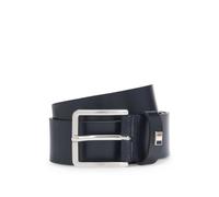 BOSS Ther-Flag-E Sz35 Leather Belt W100 Dark Blue
