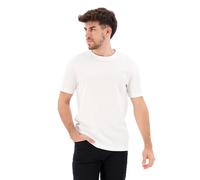 BOSS T-Shirt aus Baumwoll-Mix mit kreisförmiger Jacquard-Struktur - Style Tiburt 240, 50452680 Weiß S