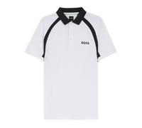 BOSS Slim-Fit Poloshirt aus schnell trocknendem Stretch-Gewebe - Style PL_TOC Spin CB, 50554552 Weiß M
