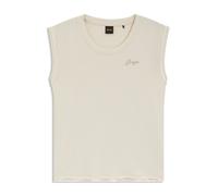 BOSS Top aus Baumwoll-Jersey mit Kristall-Logo - Style C_Elai, 50545521 Weiß M