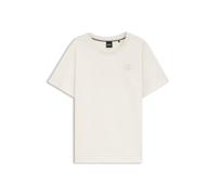 BOSS Top aus merzerisierter Baumwolle mit gesticktem Doppel-Monogramm - Style Elphi_BB, 50513755 Weiß L