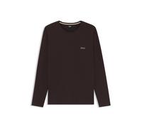 BOSS Top aus Stretch-Baumwolle - Style Mix&Match LS-Shirt R, 50515389 Dunkelbraun S