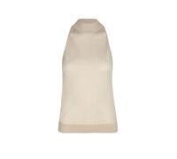 BOSS Slim Fit Pullunder aus Lyocell-Schurwoll-Mix Modell 'FARGHERITA' in Beige, Größe L