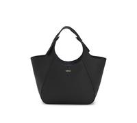 BOSS Tote Bag aus genarbtem Leder mit Logo-Schriftzug - Style Lenah Small Tote, 50552118 Schwarz ONESI
