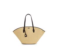 BOSS Tote Bag aus Raffia mit Lederbesatz - Style NUMAH MAXI Tote RF, 50563844 Beige ONESI