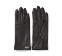 BOSS Touchscreen-freundliche Handschuhe aus Leder mit Logo-Niete - Style Gueen-ME, 50526613 Dunkelbraun 7