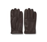 BOSS Touchscreen-geeignete Lederhandschuhe mit metallenem Logo-Detail - Style Kranton-ME, 50526680 Dunkelbraun 8.5