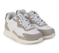 BOSS Trainers J29289-10B, Girl,Womens Sneakers, White, 34 EU