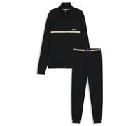 BOSS Trainingsanzug-Set aus Stretch-Baumwolle mit Logo und charakteristischem Streifen - Style Long Set 1, 50515468 Schwarz M