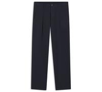 BOSS Traveller Hose aus elastischer Baumwoll-Popeline - Style Chino_ST_Pleated_1, 50567107 Dunkelblau 36/34