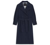 BOSS Trenchcoat aus angerautem Gewebe mit Logo-Stickerei - Style C_Camina, 50543216 Dunkelblau 32