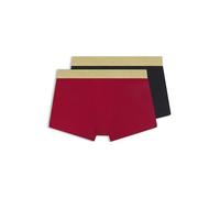 Trunk BOSS "2P Gold Mono", Herren, Gr. S, open rot 640, Jersey, Obermaterial: 100% Baumwolle, Unterhosen, Neuheit, aus gerippter Baumwolle, enganliegend, kurzes Bein (75189311-S) open rot 640