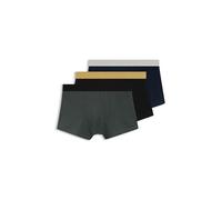 BOSS Eng anliegende Boxershorts aus Baumwoll-Mix im Dreierpack - Style Trunk 3P MetallicM G, 50546808 Schwarz / Grau / Blau S