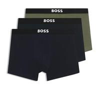 Trunk BOSS "3P Trunk BOSS ONE", Damen, Gr. XXL, open blau 464, Jersey, Obermaterial: 95% Baumwolle, 5% Elasthan, Unterhosen, mit unifarbenen Bund (43853810-XXL) open blau 464