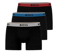 Trunk BOSS, Herren, Gr. XXL, 3 Stk., schwarz 005, Jersey, Obermaterial: 95% Baumwolle, 5% Elasthan, unifarben, körpernah, Unterhosen, aus Stretch-Baumwolle mit Logo-Bund, mittlere Bundhöhe (90012062-X