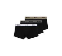 Hugo Boss Herren Power Drei Pack Slips Schwarz Schwarz L