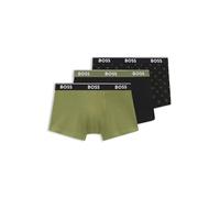 BOSS Power Design Boxershorts khaki/schwarz (3er-Pack) - S
