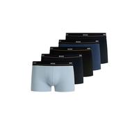 BOSS Essential Boxershorts hellblau/dunkelblau/schwarz (5er-Pack) - S
