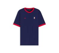 BOSS T-Shirt aus Stretch-Baumwolle mit Landesflagge und Logo - Style TS_BB BC Lux Tee, 50562134 Frankreich M