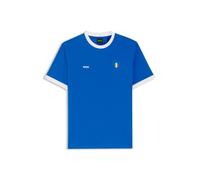 BOSS T-Shirt aus Stretch-Baumwolle mit Landesflagge und Logo - Style TS_BB BC Lux Tee, 50562134 Italien M