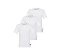 T-Shirt BOSS "TShirt RN 3P Natura", Herren, Gr. XL (54), weiß (weiß 100), Jersey, Obermaterial: 95% Viskose, 5% Elasthan, unifarben, schmal, Rundhals, eingesetzt eingefasste Kante, Shirts T-Shirt, ein