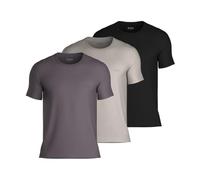 BOSS Regular Fit T-Shirt im 3er-Pack aus reiner Baumwolle in Mittelgrau, Größe L