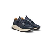 BOSS TTNM EVO Sneakers mit gestricktem Obermaterial und Lederdetails - Style TTNM EVO_Slon_knbult, 50552911 Dunkelblau 39