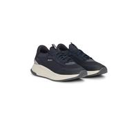 BOSS TTNM EVO Sneakers mit gestricktem Obermaterial und Velourslederdetails - Style TTNM EVO_Slon_knrsd, 50523113 Dunkelblau 39