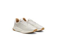 BOSS TTNM EVO Sneakers mit gewebtem Obermaterial und Velourslederdetails - Style TTNM EVO_Runn_ltsdwv, 50563946 Weiß 45