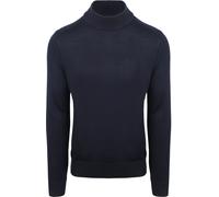 BOSS Turtleneck Pullover Avac Wool Blend Navy - Größe L Blau L