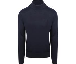 BOSS Turtleneck Pullover Avac Wool Blend Navy - Größe L Blau L